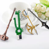 Daiiibabyyy Anime The Seven Deadly Sins Weapon Keychains Meliodas Diane Harlequin Nanatsu no Taizai Axe Keyring Men Love Key Holder Gift