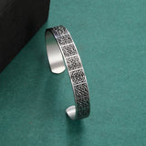 DAIIIBABYYY  -   Loop Celtic Cross Pattern Stainless Steel Bracelet for Men and Women Fashion Retro Good Luck Talisman Birthday Gift New