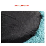 DAIIIBABYYY  -  Long Plush Super Soft Dogs Beds With Bow Pet Kennel Lounger Fluffy Cat House Winter Warm Sofa Basket for Small Medium Large Dogs