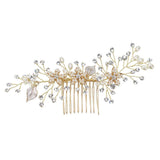 DAIIIBABYYY  - 1pc Bridal Hairpins Wedding Pearl Flower Crystal Bridesmaid Hair Pins metal gift women girl Hairdressing Hair Accessories