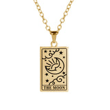 DAIIIBABYYY  -  Tarot Brand Pendant Stainless Steel Necklace Men's And Women's Fashionable Retro Anniversary Jewelry Gift New 2024