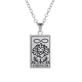 DAIIIBABYYY  -  Tarot Brand Pendant Stainless Steel Necklace Men's And Women's Fashionable Retro Anniversary Jewelry Gift New 2024