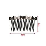 Daiiibabyyy  Haimeikang Fashion Ponytail Clip Hair Combs Women Rhinestone Pearl Barrettes New Hair Maker Bun Hair Accessories Hairpins