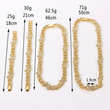 DAIIIBABYYY  -  Hip Hop Crystal Miami Cuban Chain Butterfly Necklace Women Metal Luxury Rhinestone Thick Necklace Fashion Jewelry Gifts
