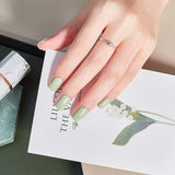 Daiiibabyyy Freshness Ins Grass Green Fashion Nail Art Stickers Collection Manicure DIY Nail Polish Strips Wraps for Party Decor