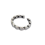 Daiiibabyyy Retro Silver Color Love Heart Hollow Open Ring Female INS Trendy Sweet Sexy Elegant Handmade Hip-hop Fashion Ring Gift