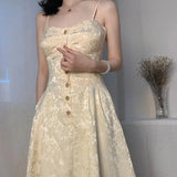 DAIIIBABYYY  -  French Lazy Long Skirt Dress 2025 New Popular High-End Dress Suspender Dress Ins Skirt Dress suit