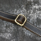 DAIIIBABYYY  -  Crazy Horse Leather Waist Belt Bag Multifunction Casual Daily wait pack Small Messenger Shoulder Bag mini Designer Phone Pouch