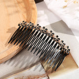 Daiiibabyyy  Haimeikang Fashion Ponytail Clip Hair Combs Women Rhinestone Pearl Barrettes New Hair Maker Bun Hair Accessories Hairpins