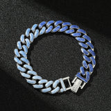 DAIIIBABYYY  -  Miami Pink Cuban Bracelet Rock Street Hip Hop Chain Glamour Rapper Jewelry