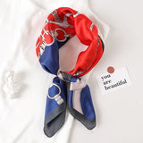 DAIIIBABYYY  -  New Spring Square Neck Scarf Women Bandana Hair Band Design Print Dot Female Foulard Headband Shawl Wrap Neckerchief