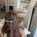 DAIIIBABYYY  -  Korean Hairpin Headdress Clip Side Clip Girl's Word Clip Female Online Influencer Bow Back Head Bangs Top Clip Headdress