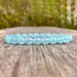 DAIIIBABYYY  -  Aquamarines Bracelet Single Circle Crystal Bracelet Jewelry 6-10mm Beads Romantic Casual Crystal Yoga Bracelet Drop Ship