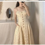 DAIIIBABYYY  -  French Lazy Long Skirt Dress 2025 New Popular High-End Dress Suspender Dress Ins Skirt Dress suit