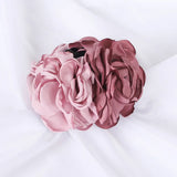 DAIIIBABYYY  -  New Fabric Big Camellia Flower Hair Claw Clips Barrettes Women Girls 11CM Plastic Ponytail Holder Hair Clamps Hair Accessories