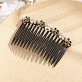 Daiiibabyyy  Haimeikang Fashion Ponytail Clip Hair Combs Women Rhinestone Pearl Barrettes New Hair Maker Bun Hair Accessories Hairpins