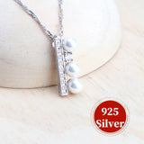 Daiiibabyyy 925 Sterling Silver Fine Pearls Jewelry Sets Bridal For Women Earrings Rings White CZ Wedding Necklace Set Bracelets Pendant