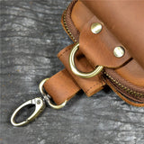 DAIIIBABYYY  -  Casual Genuine Leather Men Waist Bag Fashion Cowhide Small Waist Belt Pack Cigarette Case Phone Pouch Male Summer Bags
