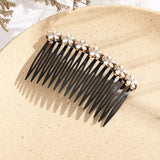 Daiiibabyyy  Haimeikang Fashion Ponytail Clip Hair Combs Women Rhinestone Pearl Barrettes New Hair Maker Bun Hair Accessories Hairpins