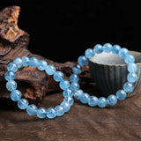 DAIIIBABYYY  -  Fashion Aquamarines Bracelets for Women Single Circle Crystal Bracelet Jewelry Romantic Casual Crystal Yoga Bracelet Drop Ship