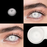 Daiiibabyyy  2Pcs/Pair Color contact lenses Cosplay Anime accessories Lenses anime White lenses Nezuko Pink Lens Halloween Eye Contact
