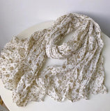 Daiiibabyyy  New Vintage Floral Scarf Europe Design Popular Thick Wam Shawl Winter All Matching Scarf Wholesale For Lady
