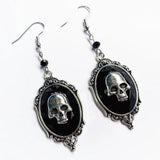 Daiiibabyyy Vintage Women's Skull Dangle Punk Earrings Goth Hanging Drop Pendant Retro Earrings Jewelry Accessories Gift