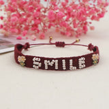 DAIIIBABYYY  -  Miyuki Beads Bracelets Letter LOVE Jewelry Gift Fabric Cloth Bracelet For Women Accessories Jewellery Handmade Pulsera