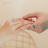 Daiiibabyyy  New Couple Rings Starry Night Van Gogh Never Fade Couple Rings Sun Moon Women Man Lovers Romantic Promise Art Ring