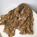 Daiiibabyyy  New Vintage Floral Scarf Europe Design Popular Thick Wam Shawl Winter All Matching Scarf Wholesale For Lady