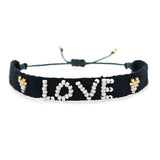 DAIIIBABYYY  -  Miyuki Beads Bracelets Letter LOVE Jewelry Gift Fabric Cloth Bracelet For Women Accessories Jewellery Handmade Pulsera