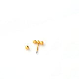 DAIIIBABYYY  -  1pcs New Style Stainless Steel Ear Piercing Cz Stud Earrings Snake Moon Round Ball Arc Cartilage Helix Conch Screw Back Earring