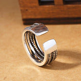 DAIIIBABYYY  -  Retro Fashion Cross Design Thai Silver Men Ring Jewelry Promotion Gift Cheap Drop Shipping Never Fade