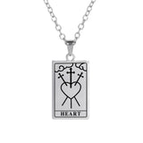 DAIIIBABYYY  -  Tarot Brand Pendant Stainless Steel Necklace Men's And Women's Fashionable Retro Anniversary Jewelry Gift New 2024