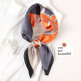 DAIIIBABYYY  -  New Spring Square Neck Scarf Women Bandana Hair Band Design Print Dot Female Foulard Headband Shawl Wrap Neckerchief