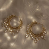 Daiiibabyyy  Newly Crystal Dangle Earrings Pearls Jewelry Boho Women Wedding Gifts Hot Party Statement Earrings Accessories