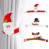 Daiiibabyyy Christmas Curtain Holder Santa Elk Cristmas Ornaments Merry Christmas Decorations For Home Xmas Gifts Noel Navidad 2024 New Year
