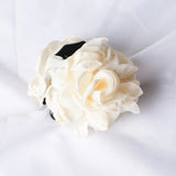 DAIIIBABYYY  -  New Fabric Big Camellia Flower Hair Claw Clips Barrettes Women Girls 11CM Plastic Ponytail Holder Hair Clamps Hair Accessories
