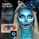 Daiiibabyyy  2Pcs/Pair Color contact lenses Cosplay Anime accessories Lenses anime White lenses Nezuko Pink Lens Halloween Eye Contact
