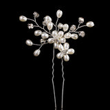 DAIIIBABYYY  - 1pc Bridal Hairpins Wedding Pearl Flower Crystal Bridesmaid Hair Pins metal gift women girl Hairdressing Hair Accessories