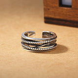 DAIIIBABYYY  -  Retro Fashion Cross Design Thai Silver Men Ring Jewelry Promotion Gift Cheap Drop Shipping Never Fade