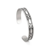 DAIIIBABYYY  -   Loop Celtic Cross Pattern Stainless Steel Bracelet for Men and Women Fashion Retro Good Luck Talisman Birthday Gift New