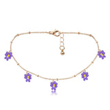 DAIIIBABYYY  -  Korean Flower Choker Necklace for Women Boho Acrylic Clavicle Chain Short Necklaces Fashion Jewelry