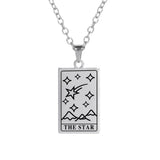 DAIIIBABYYY  -  Tarot Brand Pendant Stainless Steel Necklace Men's And Women's Fashionable Retro Anniversary Jewelry Gift New 2024
