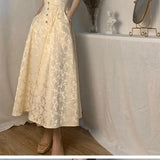 DAIIIBABYYY  -  French Lazy Long Skirt Dress 2025 New Popular High-End Dress Suspender Dress Ins Skirt Dress suit