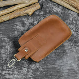 DAIIIBABYYY  -  Casual Genuine Leather Men Waist Bag Fashion Cowhide Small Waist Belt Pack Cigarette Case Phone Pouch Male Summer Bags