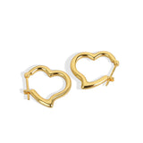 Daiiibabyyy Silver Color Earrings for Women Girl Trendy Jewelry Heart Love Gold Color Retro Party Jewelry Accessories Dropship