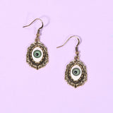Daiiibabyyy Women Punk Vintage 3D Eye Dangle Earrings Goth Hanging Drop Pendant Retro Earrings Jewelry Party Accessories Gift