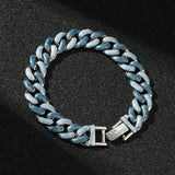 DAIIIBABYYY  -  Miami Pink Cuban Bracelet Rock Street Hip Hop Chain Glamour Rapper Jewelry