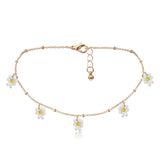 DAIIIBABYYY  -  Korean Flower Choker Necklace for Women Boho Acrylic Clavicle Chain Short Necklaces Fashion Jewelry